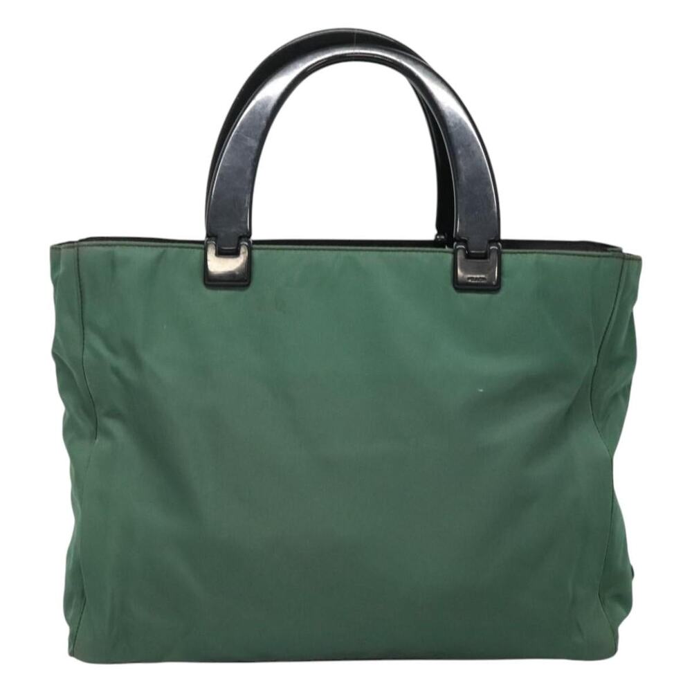 PRADA Hand Bag Nylon Green - Picture 3 of 9